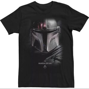 Star Wars Mandalorian Helmet Graphic Tee - Black